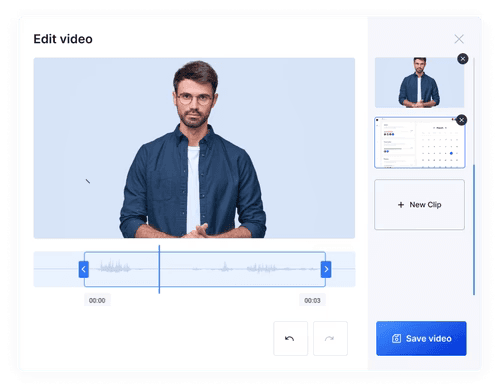 Video editing interface