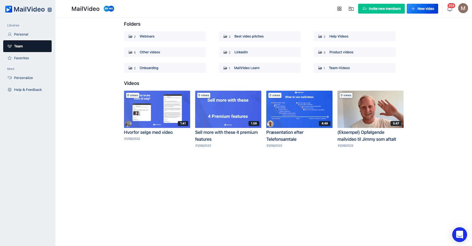 Library with Folders