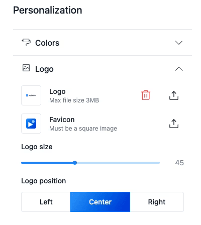 Logo Upload