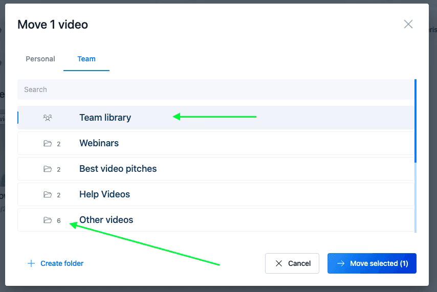 Move Video Dialog