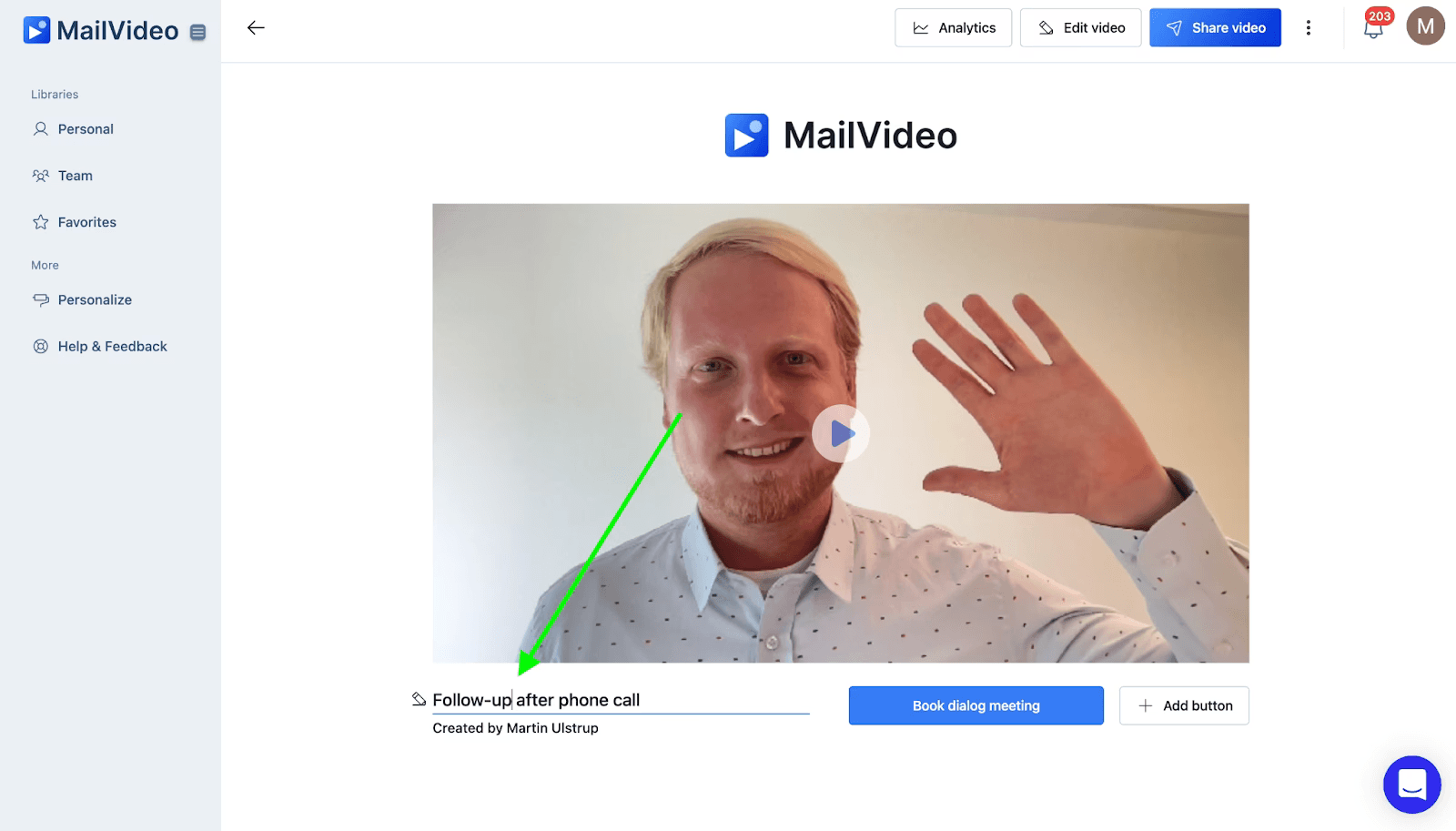 Rename from Video Page