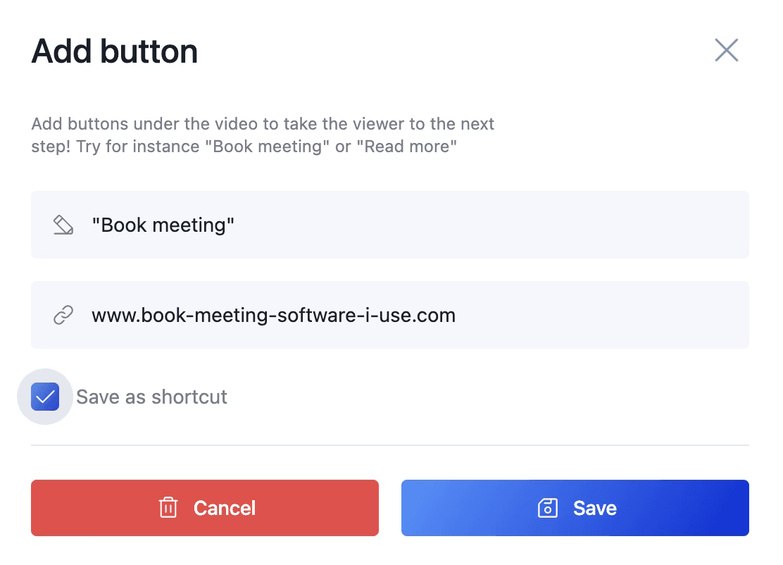 Save as Shortcut