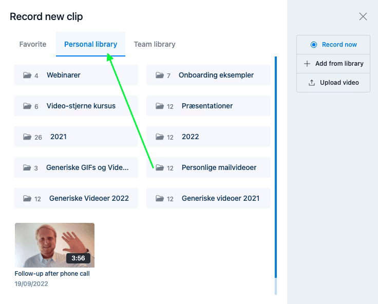 Select Video from Library