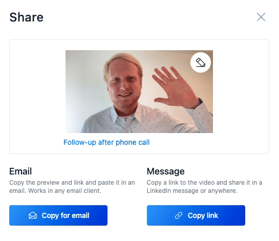 Sharing Options
